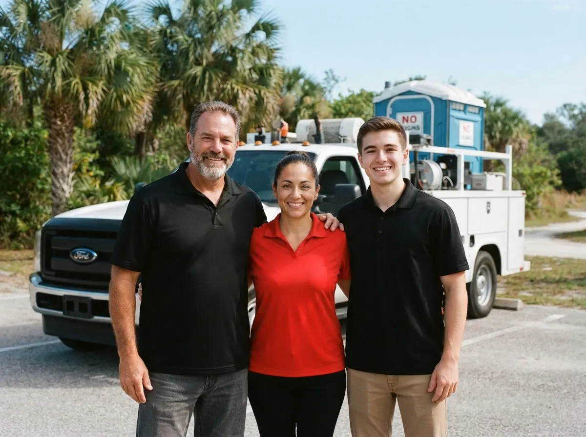 Lone Wolf Portable Toilets portable toilet rentals team in Tampa, FL